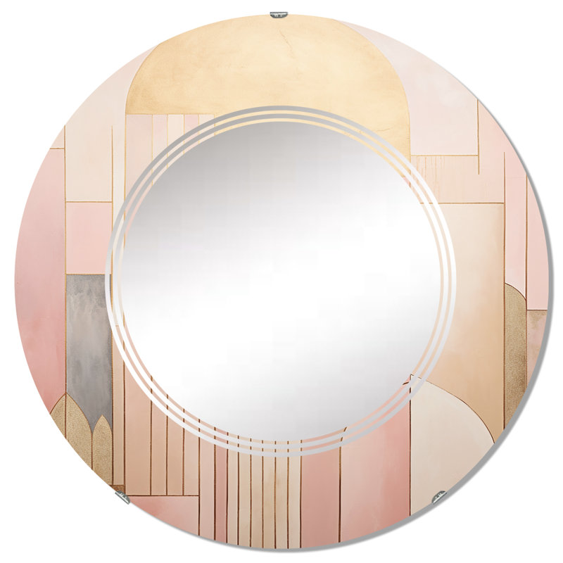 Megill - Miroir mural moderne rond, 32 po x 32 po