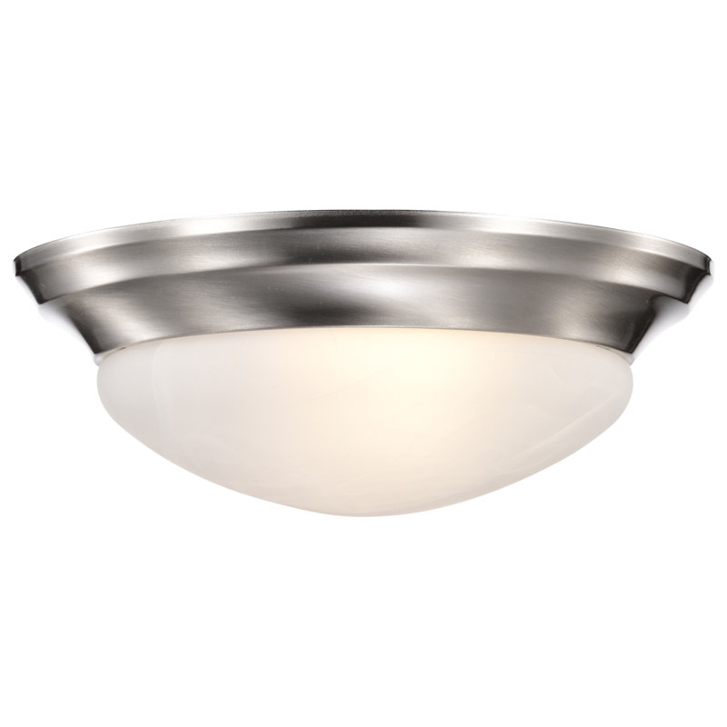 Deise Glass Flush Mount, 5.5" H x 14" W / No