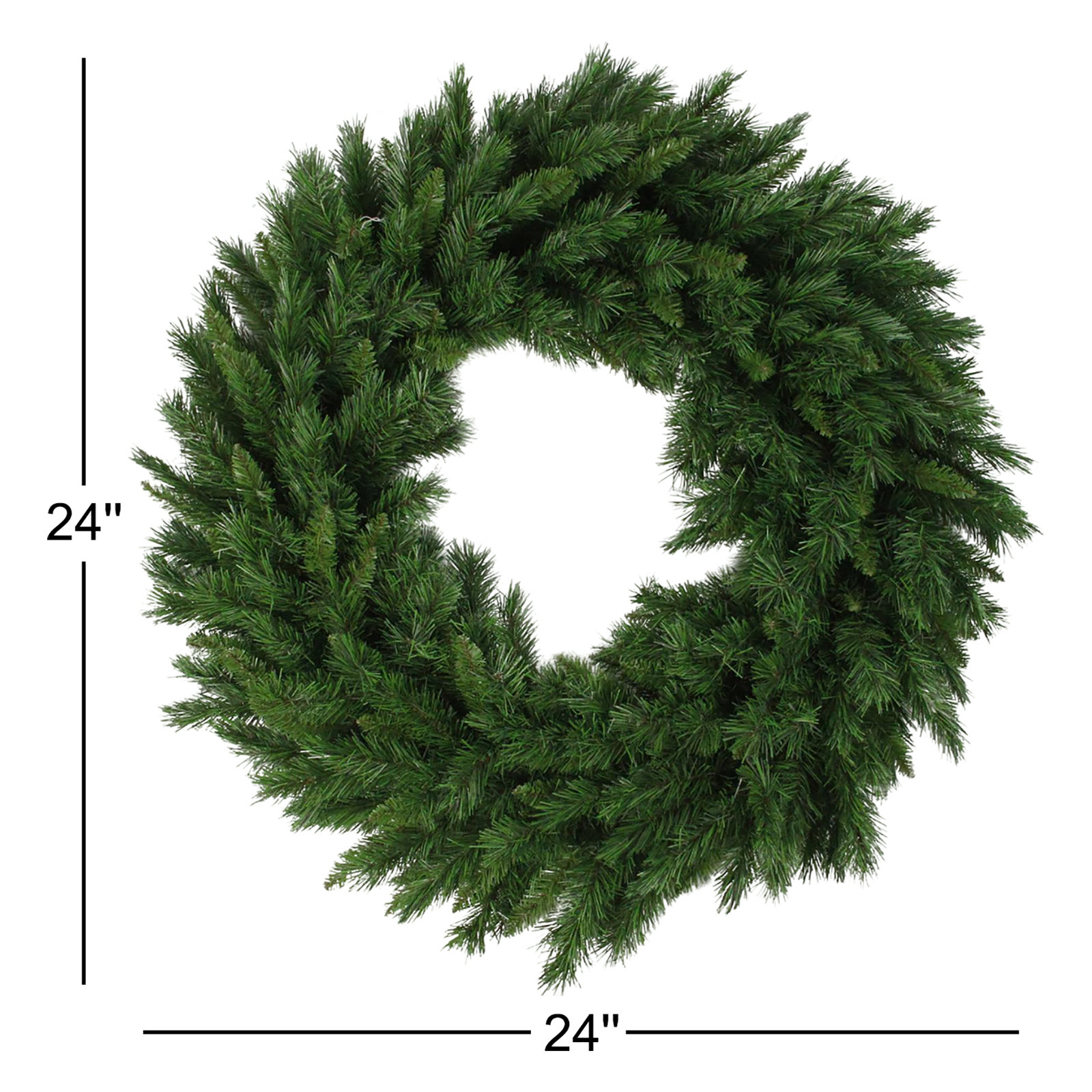 Wreath, 24" H x 24" W x 4" D