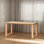 Riquel Beech Rectangular Solid Wood Top with Solid Wood Base Dining Table