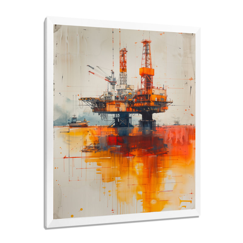 Impression sur toile Orange Orange, Toile encadrée blanche avec une seule photo, H 24 po x l 32 po x P 1 po