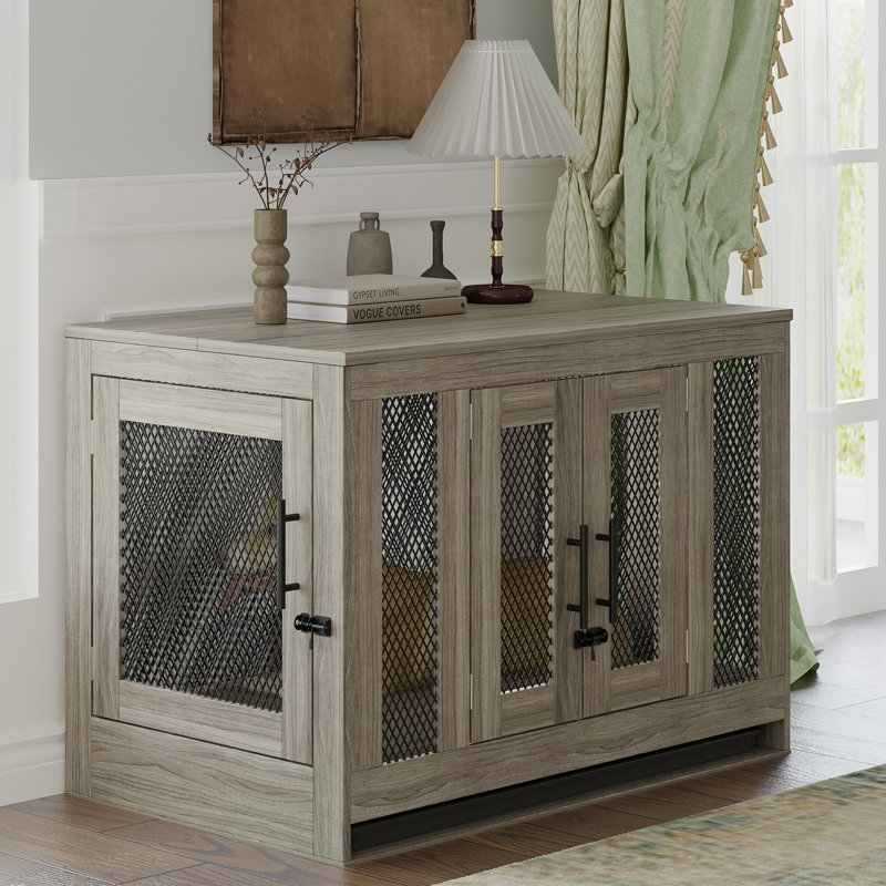 Dog Crate Furniture Indoor Wooden Medium Dog Kennel Furniture 38.5" x 23.6" x 28"H