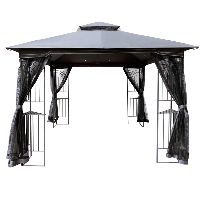 Pavillon de jardin d'extérieur en métal