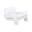 Primitive Modern Outdoor Teak Adirondack Lounge Chair