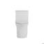 Toilette monobloc allongée au sol 1,1 / 1,6 GPF, certifiée CUPC, certifié Watersense, céramique, couleur blanche, siège à fermeture en douceur