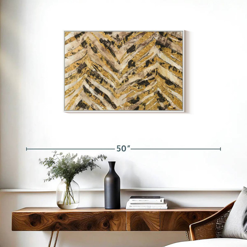 Nouveau zèbre II, Cadre flottant blanc, 31 po x 21 po