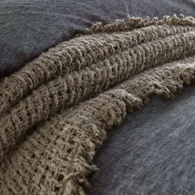 TAPIS EN LIN TRAWICK, Naturel, Standard, Taie décorative simple extra longue