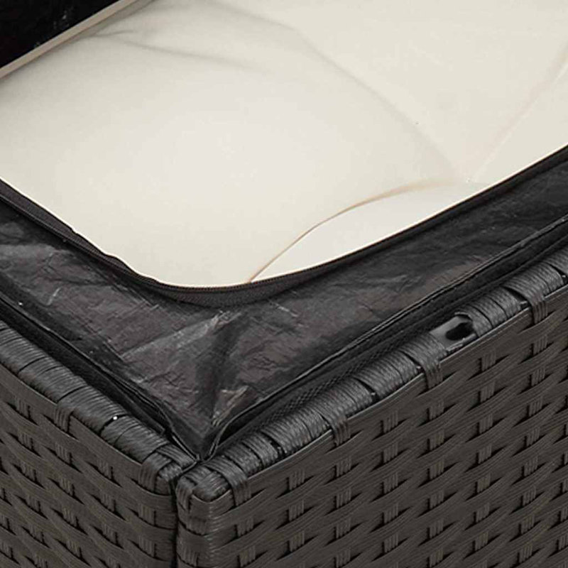Vidaxl Garden Sofa Set Black
