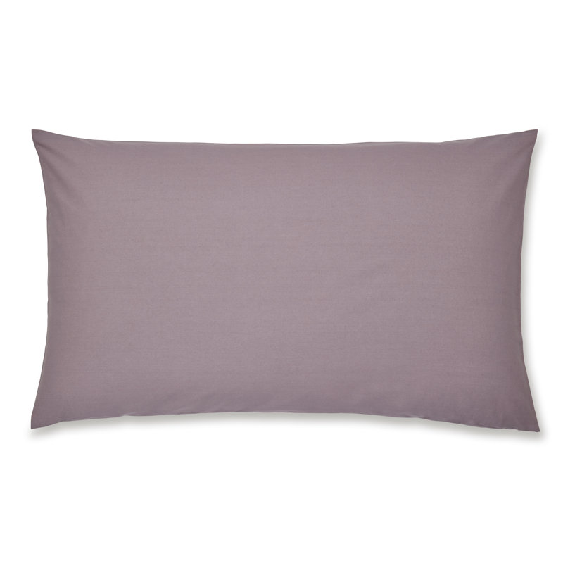Easy Iron Percale Housewife Pillowcase, Heather