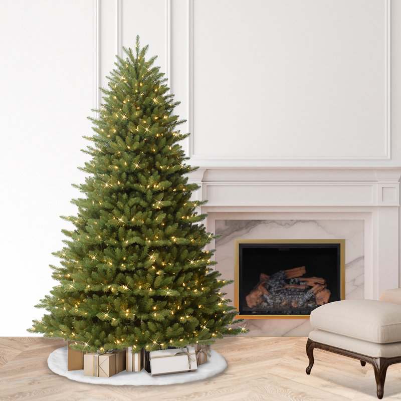 Arbre de Noël artificiel pré-éclairé, H 7,5 pi