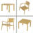 3 Piece PP Patio Sets, 2 Chairs With Table, Indoor/Outdoor Multi-Purpose Furniture-801544536