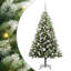 Artificial Hinged Christmas Tree with Flocked Snow-1693989646-1693989637