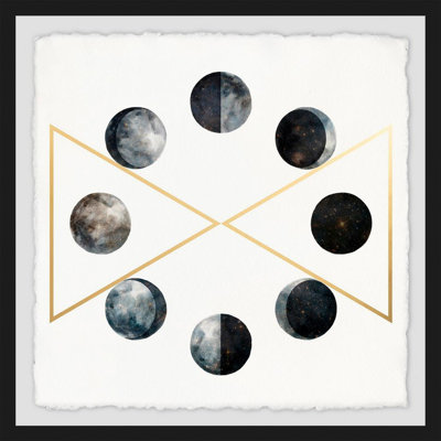 Phases of the Moon IV - Picture Frame Graphic Art Print