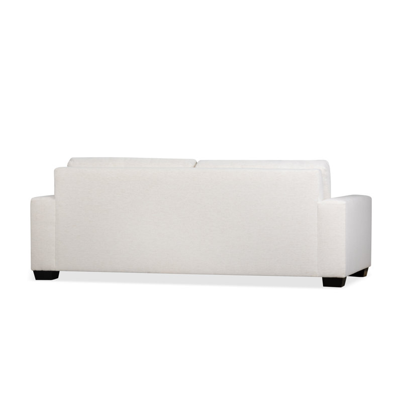 Jonie 91" Upholstered Queen Sleeper Sofa, Nomad Snow Crypton® Chenille