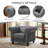 Fynlie Tufted Velvet Chesterfield Accent Chairs Mid Century Modern Armchair Set of 2-1143386314