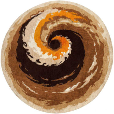 Scandinavian One-of-a-Kind Round 7'3" Area Rug