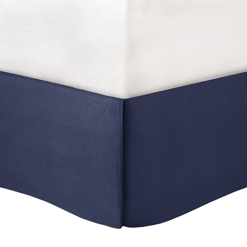 Navy and Taupe Plaid Twin Microfiber Bed in a Bag Set