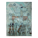 Light Blue Alchemy Transitional Silk Rug - 8'10" x 11'8"