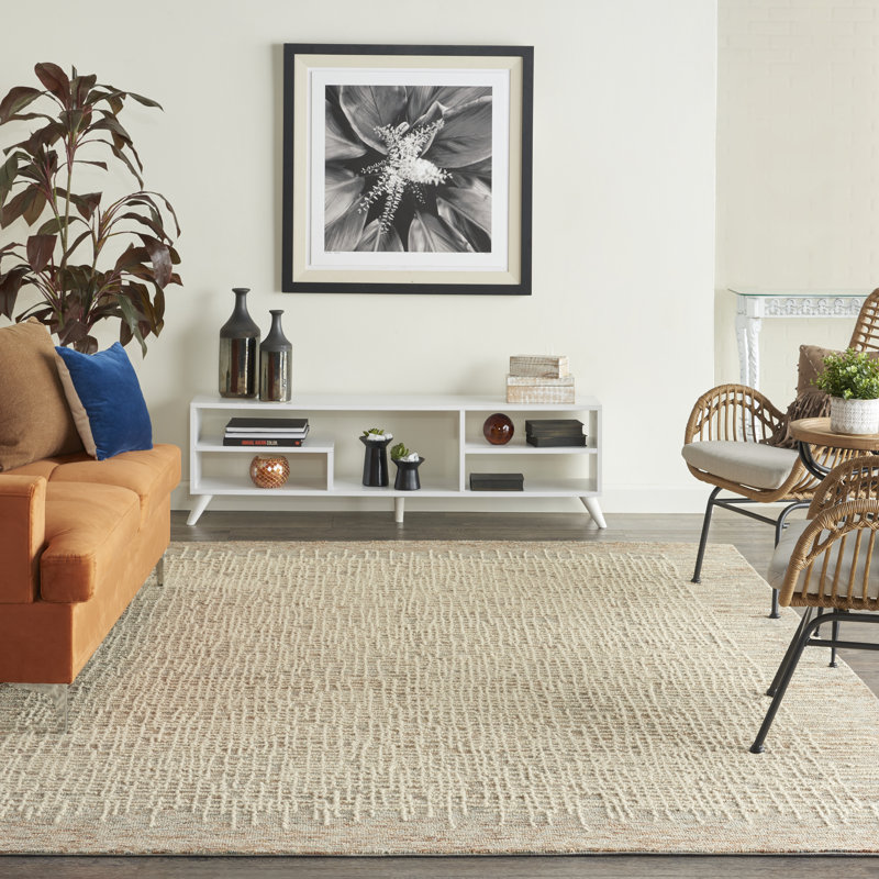 Maroun Abstract Wool Hand Woven Area Rug, Rectangle 236 x 297cm