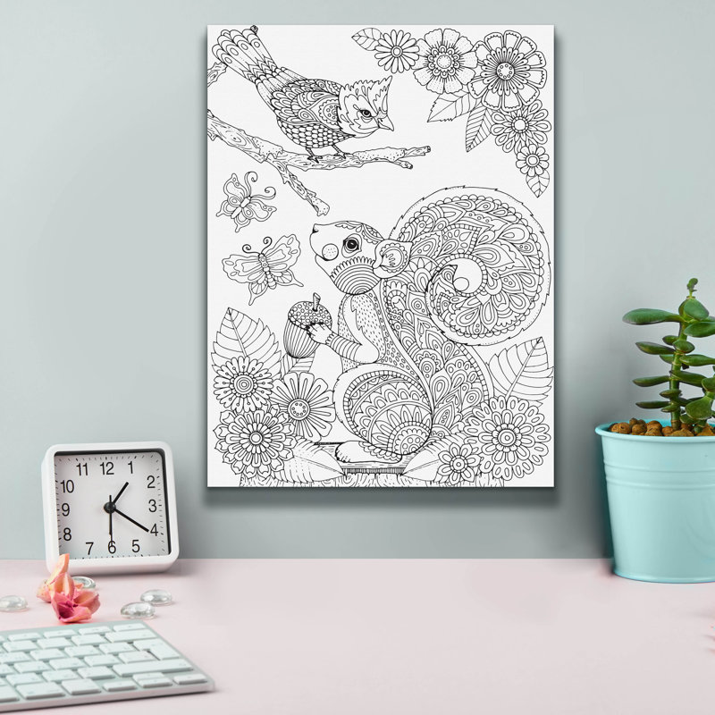 «Nature Loves 2» par Hello Angel, art mural sur toile, H 16 po x l 12 po x P 0,75 po