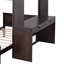 Lit mezzanine avec lit simple Hentrich, tablettes, bureau et garde-robe Hentrich-2136793743