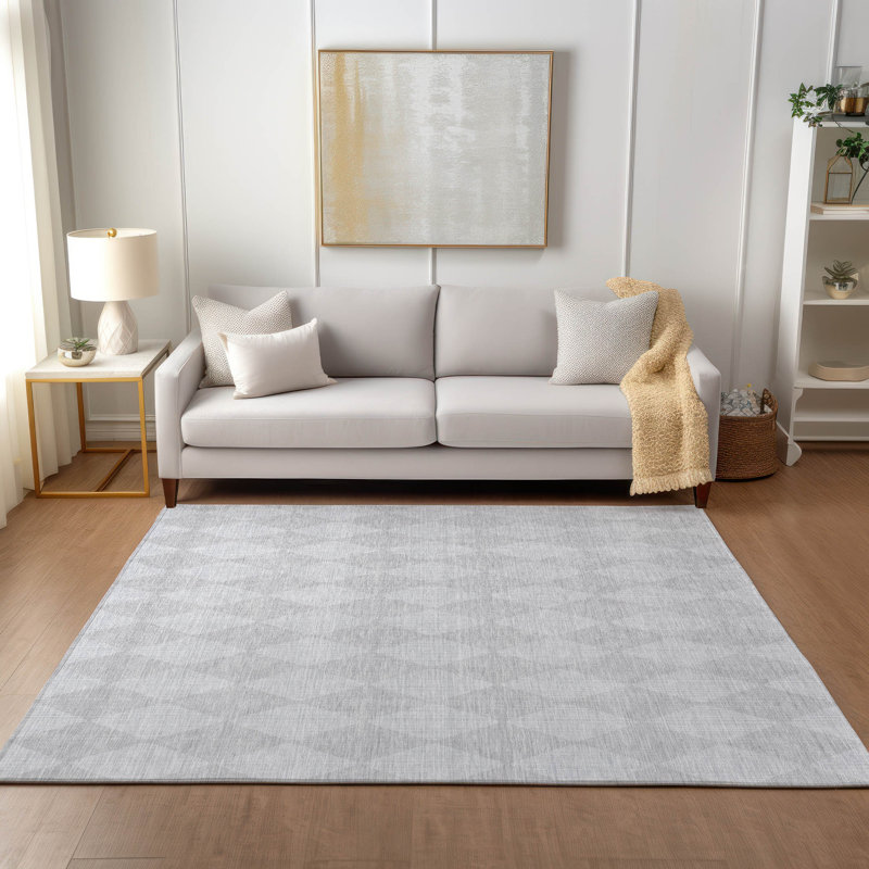 Tapis intérieur / extérieur Loreen avec envers antidérapant, Rectangle 5 pi x 7 pi 6 po