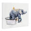 Charmant éléphant rustique dans un bain moussant par Jennifer Redstreake - reproduction d'art-1843976368-1843976371