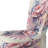 Pink And Purple Rose Design - Upholstered Traditional Side Chair, Rose Floral Accent Chair