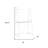 18" White Rectangular Ladder Desk