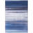 Abstract Machine Washable Polyester/Cotton Area Rug in Blue-89258352