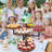 3-Tier Large Cupcake Tower With Spacious Gaps – Anti-Tip No Crowding, Easy Access, Rustic Wood, For Halloween, Thanksgiving, Housewarming Dessert Table