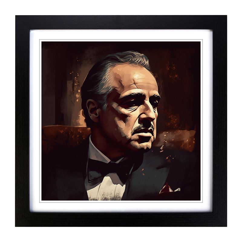 The Godfather - Framed Print, Black