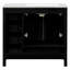 Meuble-lavabo 36 po avec lavabo en céramique et tiroir, porte, meuble-lavabo