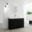 Ensemble de meuble-lavabo autoportant de 48 po avec lavabo en résine, avec porte à fermeture douce, ensemble KD-125514951-125514953