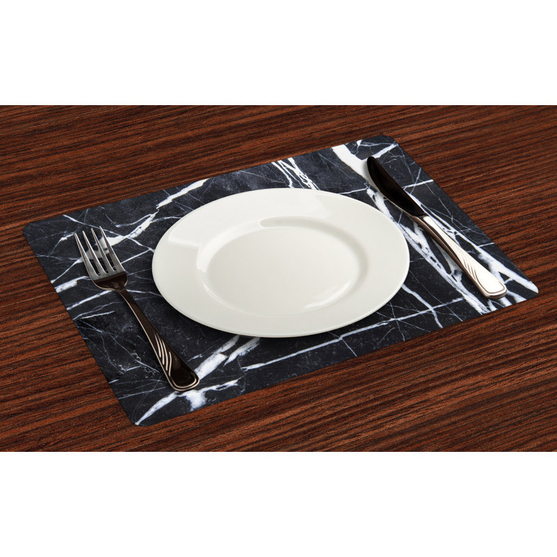Merseyside Marble Print Grunge Natural Stone Placemat