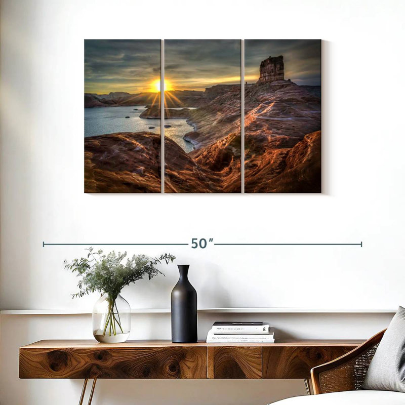 Alvord Lake Powell Sunrise, 24" H x 38" W