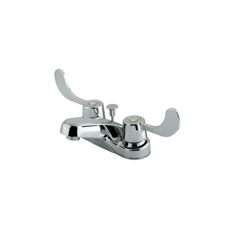 Vista Centerset Bathroom Faucet with Drain Assembly, With ABS Pop-Up Drain