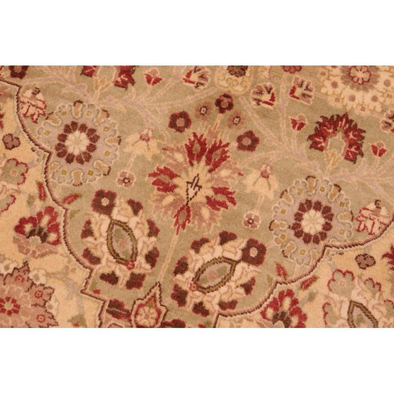 Tapis unique rouge / beige / brun clair de 6 pi x 9 pi 2 po Allessandra