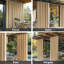 Rideaux occultant et imperméable 1 panneau pour flanelle de terrasse / pergola / porche-494794702