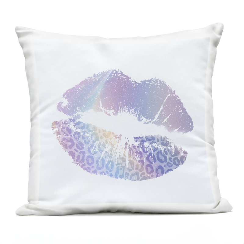 Coussin décoratif mauve Rainbow