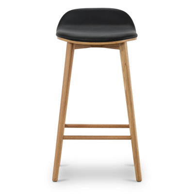 Tabouret de comptoir en bois véritable H 26 po