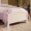 Cadre de lit moderne de couleur blanche pour lit double pour chambre de jeunes