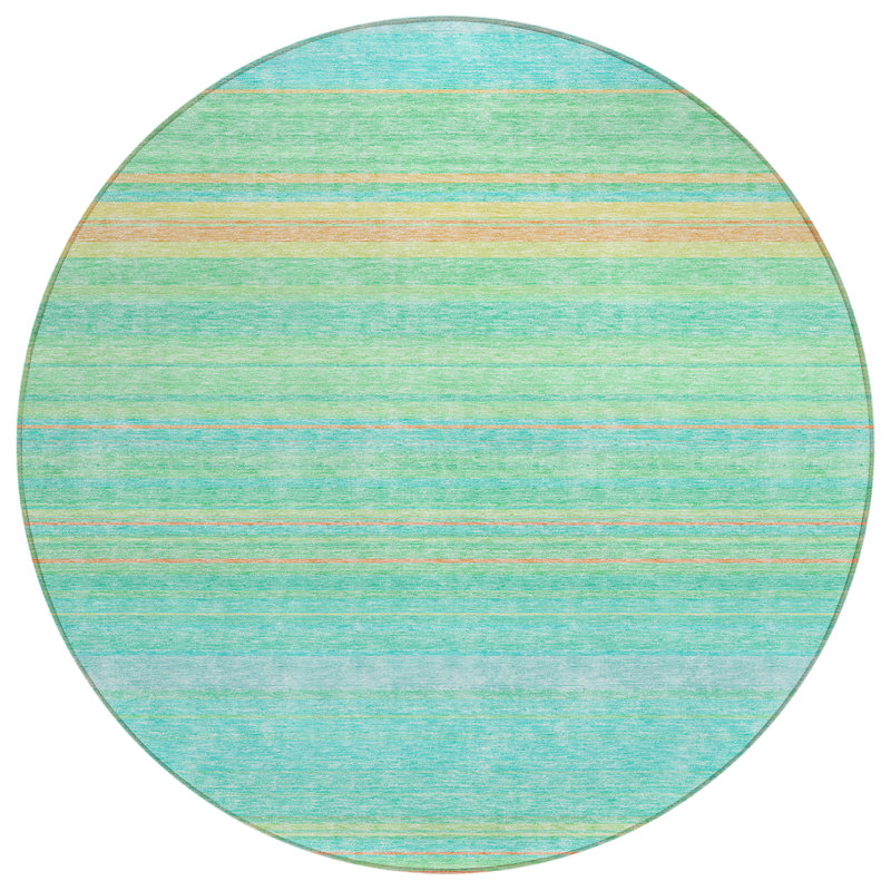 Chayden rug with non-slip backing, Rond 8 pi