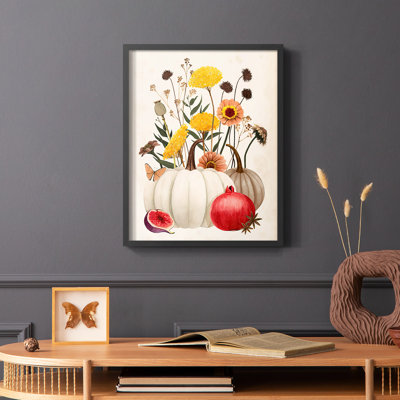 Fall Botanicals II Framed Print - Solid Wood