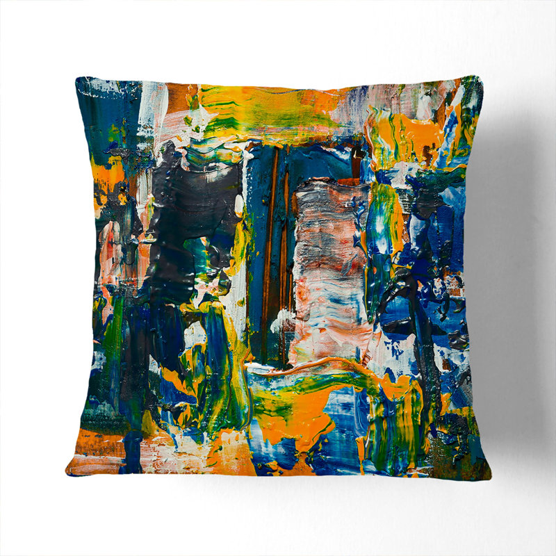 Abstract Square Cushion, 55 x 55 cm
