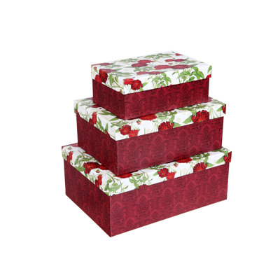 Ensemble de 3 boîtes à fleurs