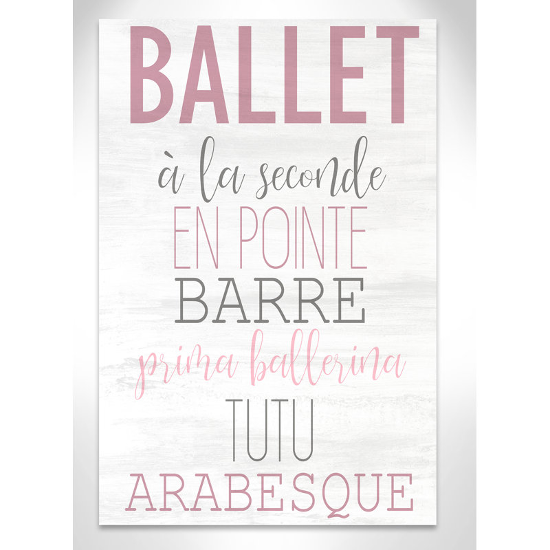 Ballet toute la journée 2, H 36 po x l 24 po x P 1,5 po, Toile