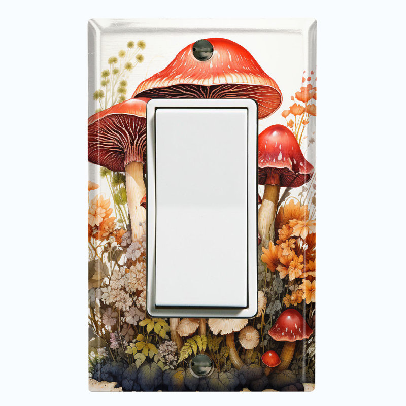 Nature Themed 1 - Gang Toggle Light Switch Standard Wall Plate