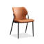Chaise d'appoint orange à dossier solide (ensemble de 2)-317215493