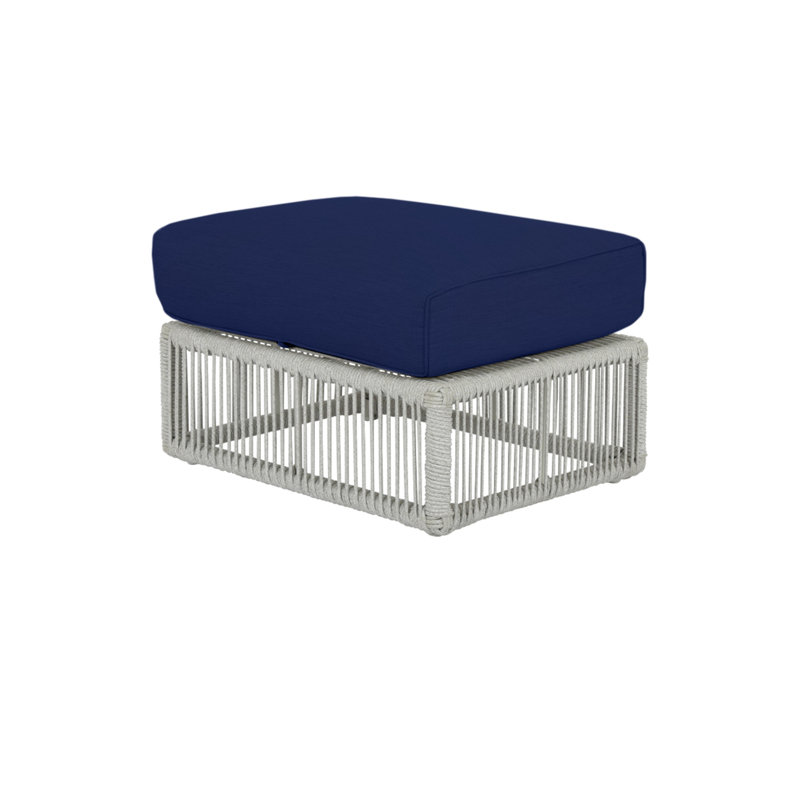 Miami Outdoor Ottoman, Echo Midnight Sunbrella®